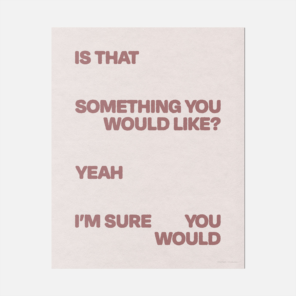 WOULD PRINT