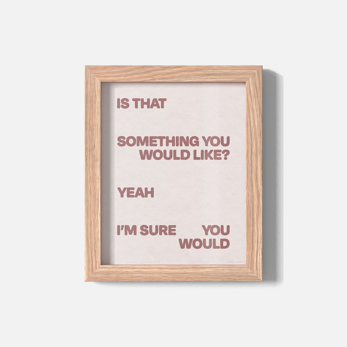 WOULD PRINT