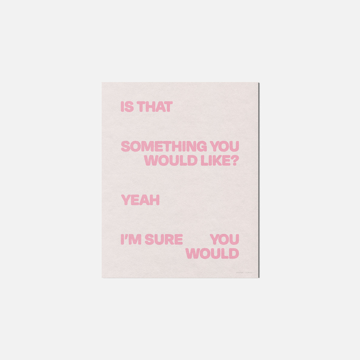 WOULD PRINT