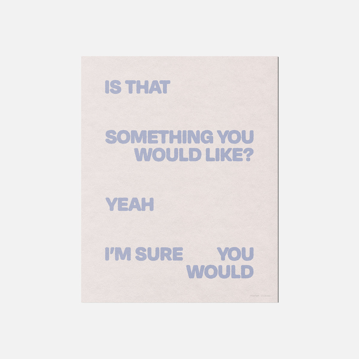 WOULD PRINT