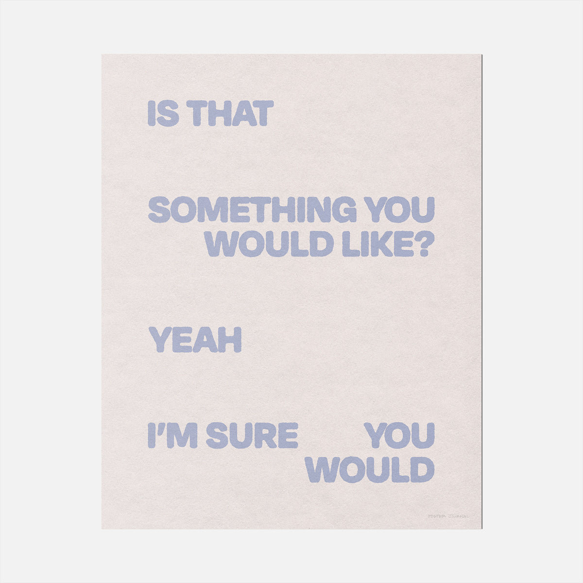 WOULD PRINT