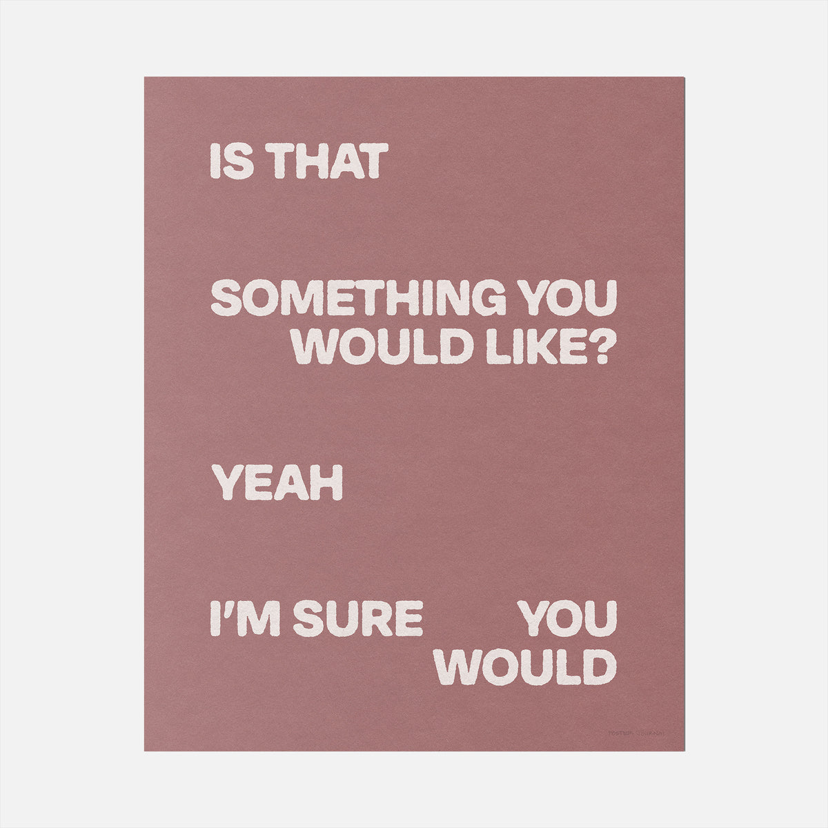 WOULD PRINT