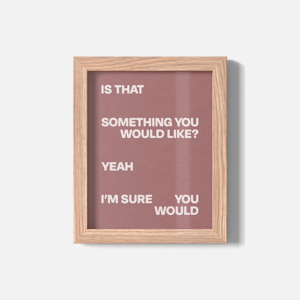 WOULD PRINT