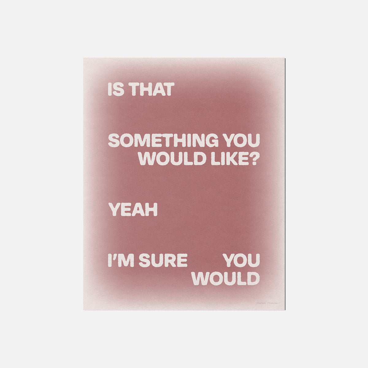 WOULD PRINT