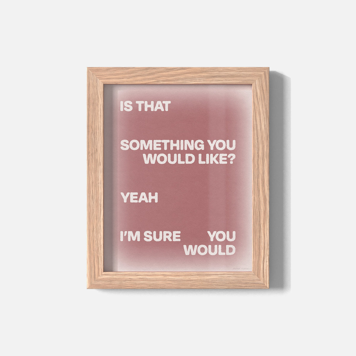 WOULD PRINT