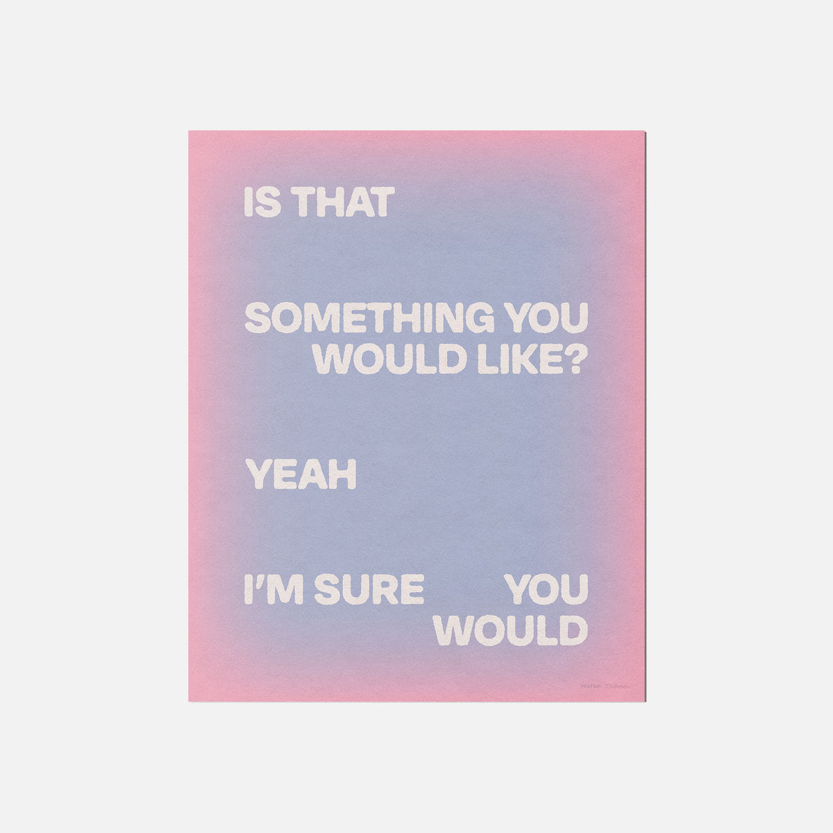 WOULD PRINT