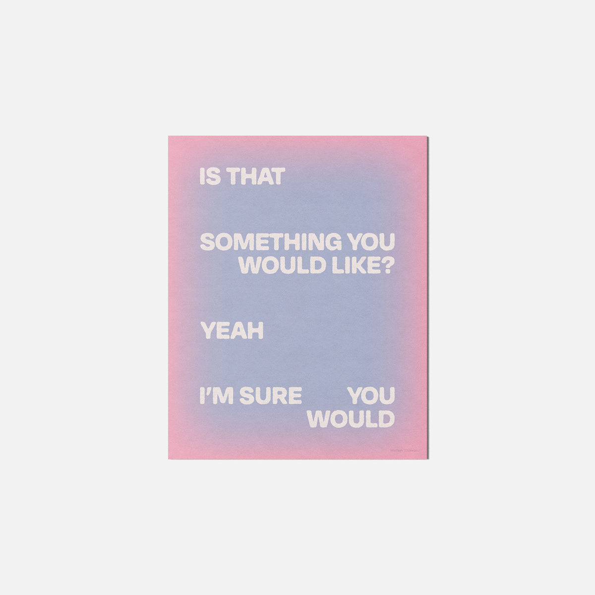 WOULD PRINT