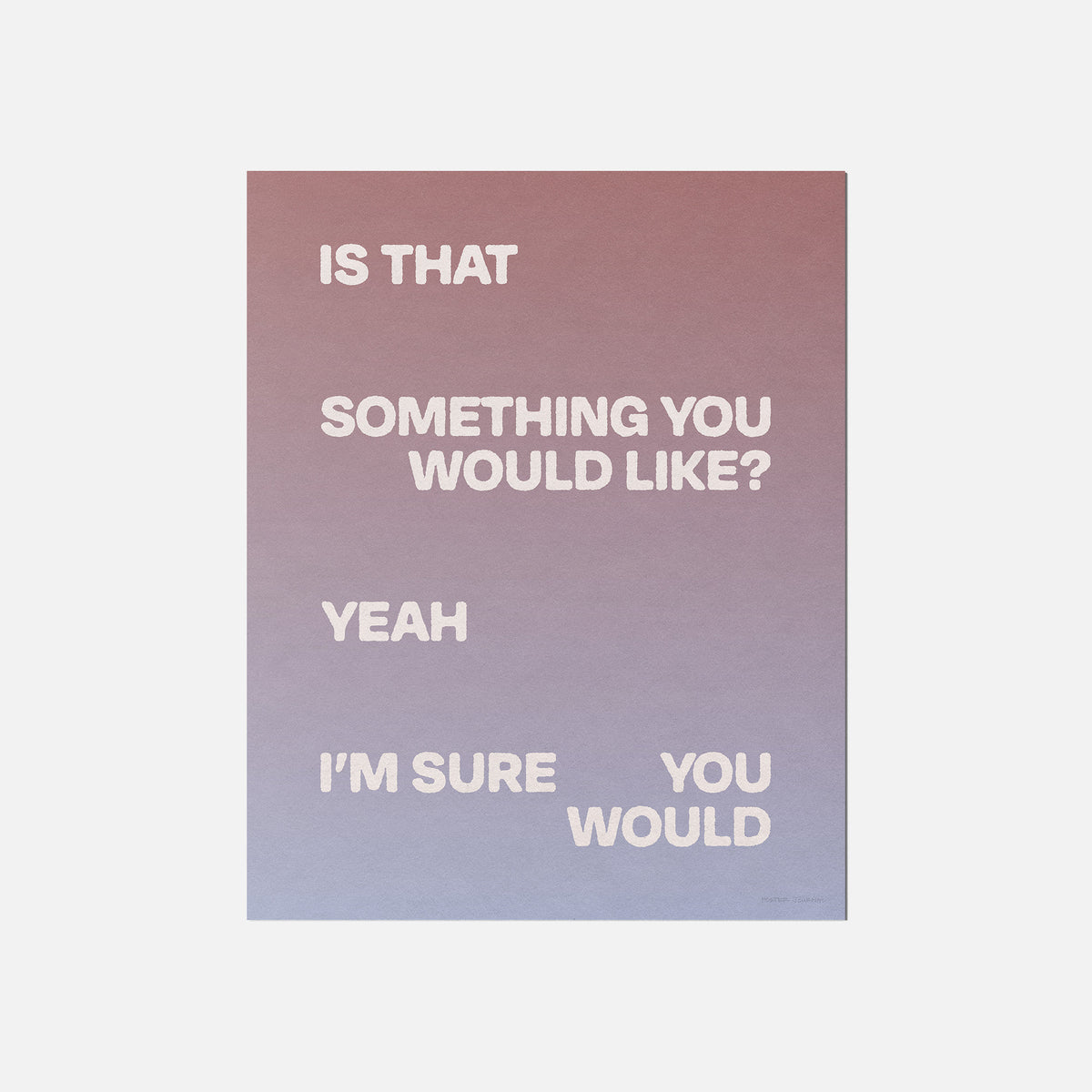 WOULD PRINT