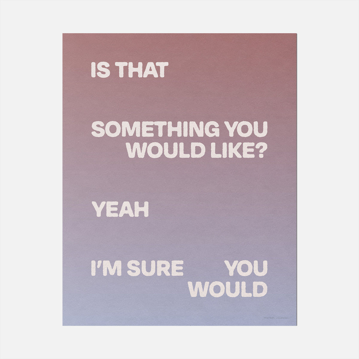 WOULD PRINT