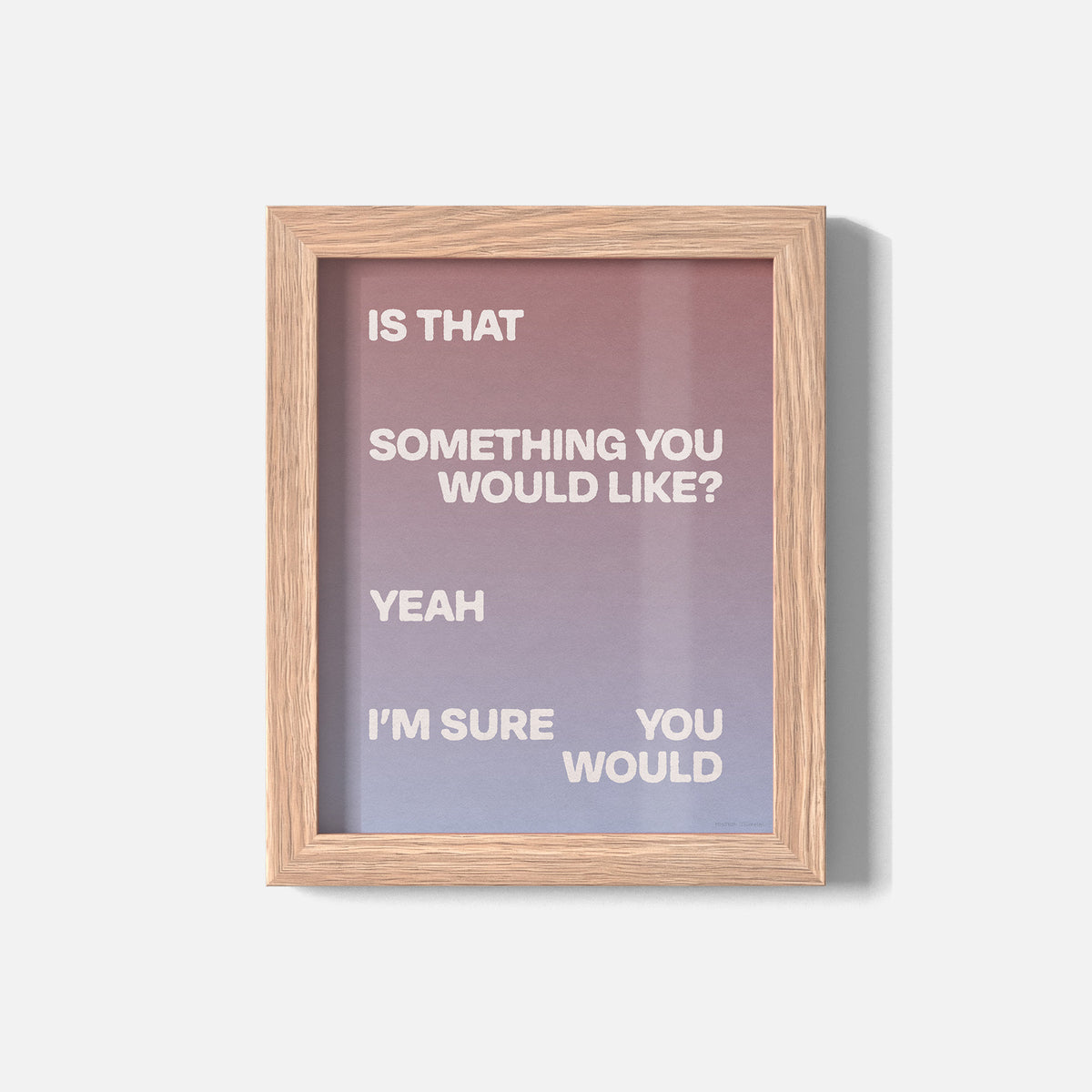 WOULD PRINT
