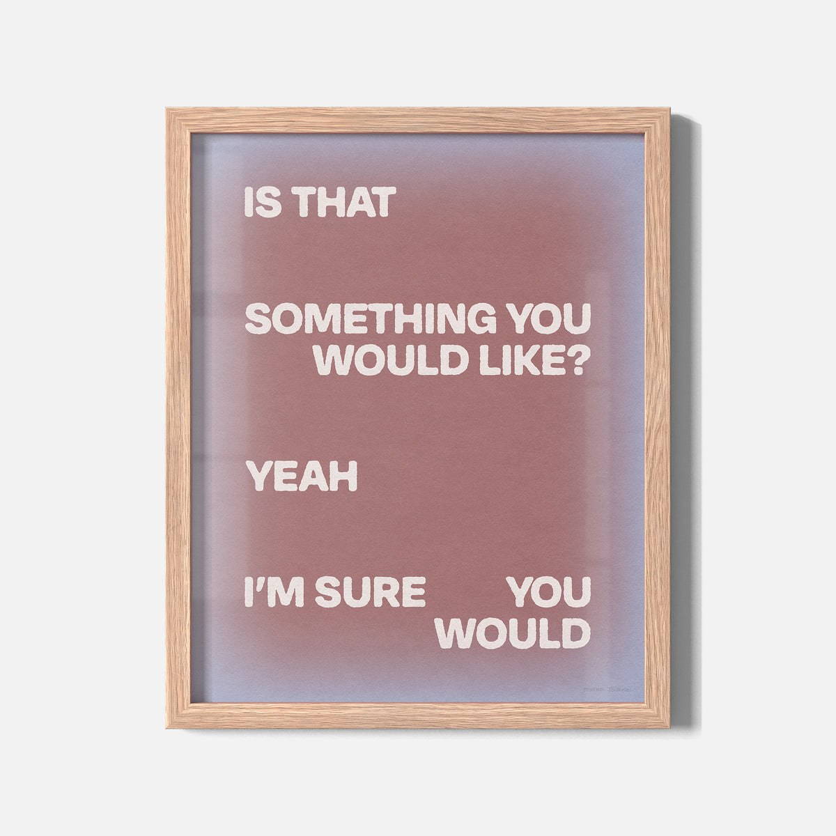 WOULD PRINT