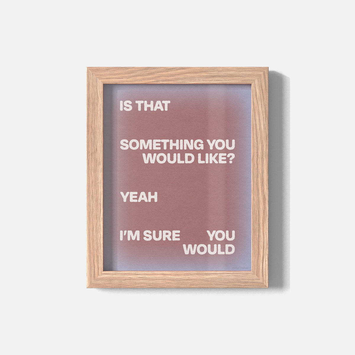 WOULD PRINT