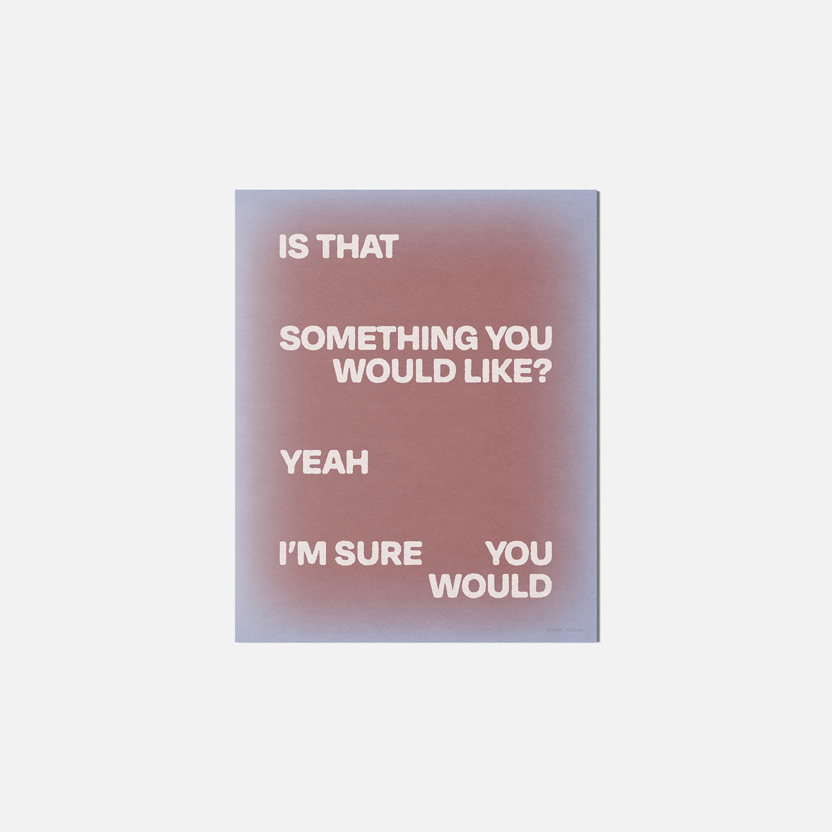 WOULD PRINT