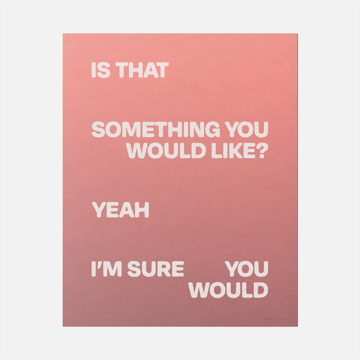 WOULD PRINT