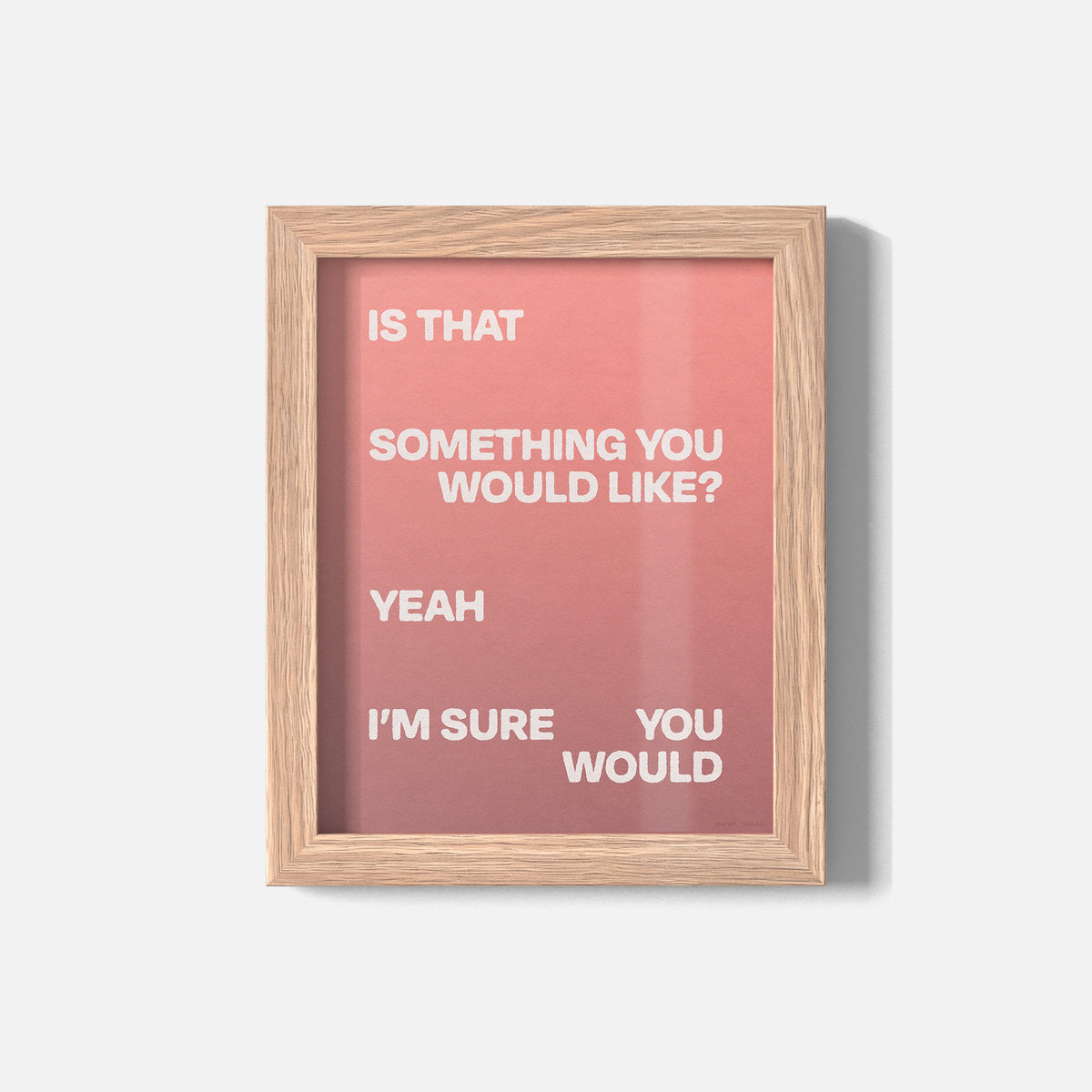 WOULD PRINT