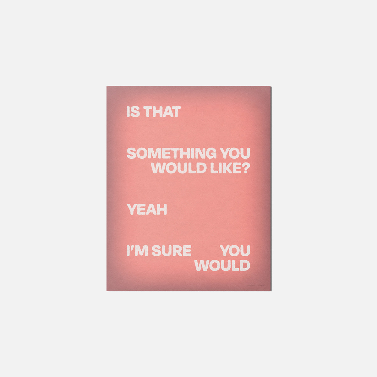 WOULD PRINT