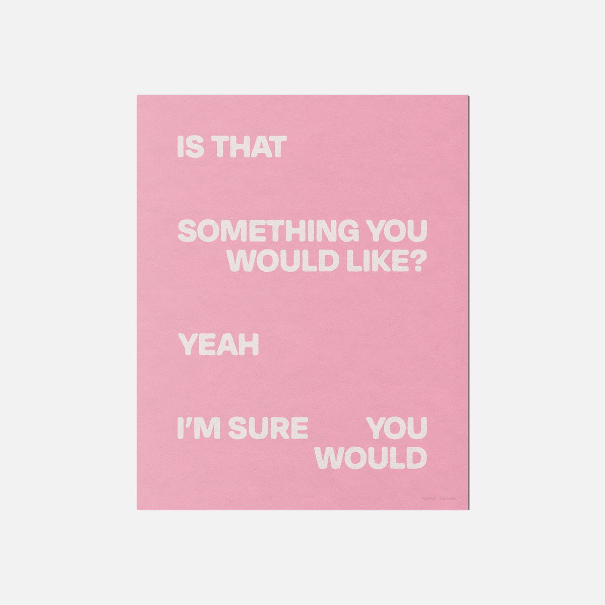 WOULD PRINT