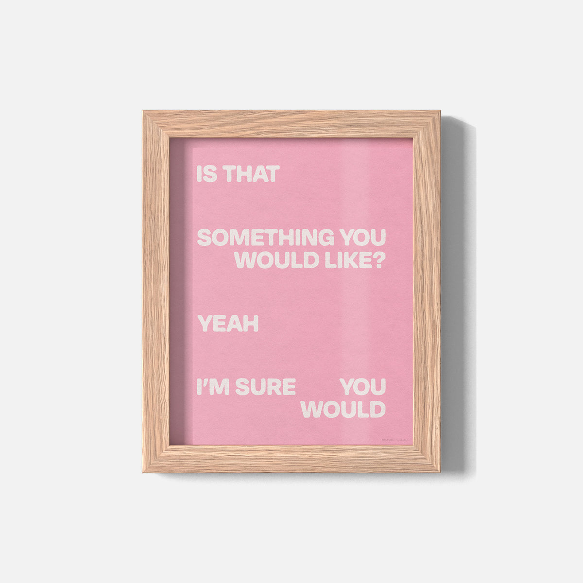 WOULD PRINT