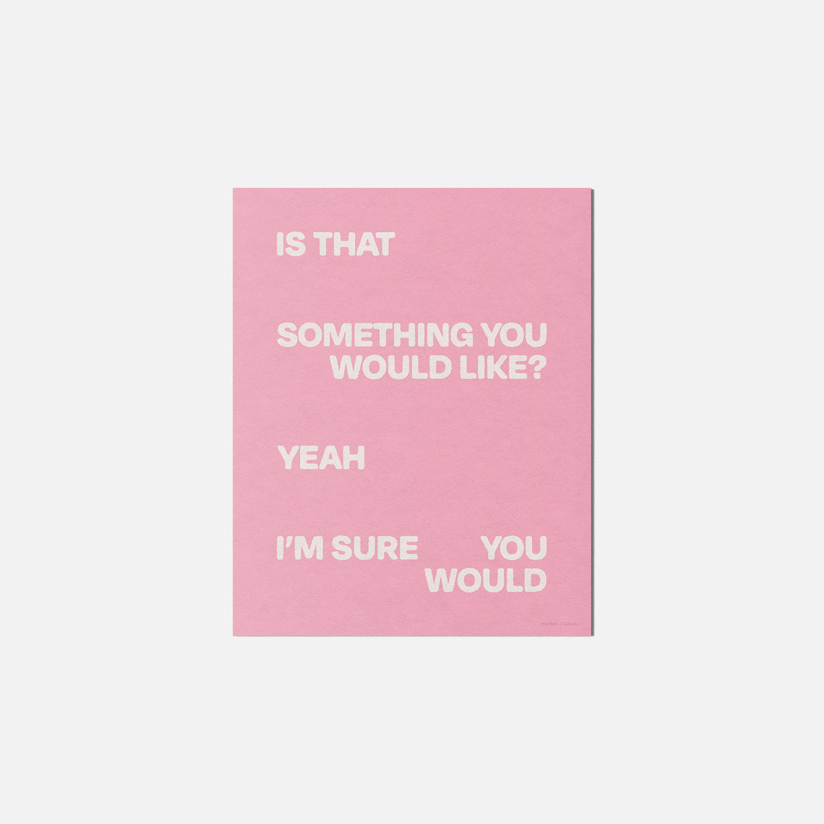 WOULD PRINT