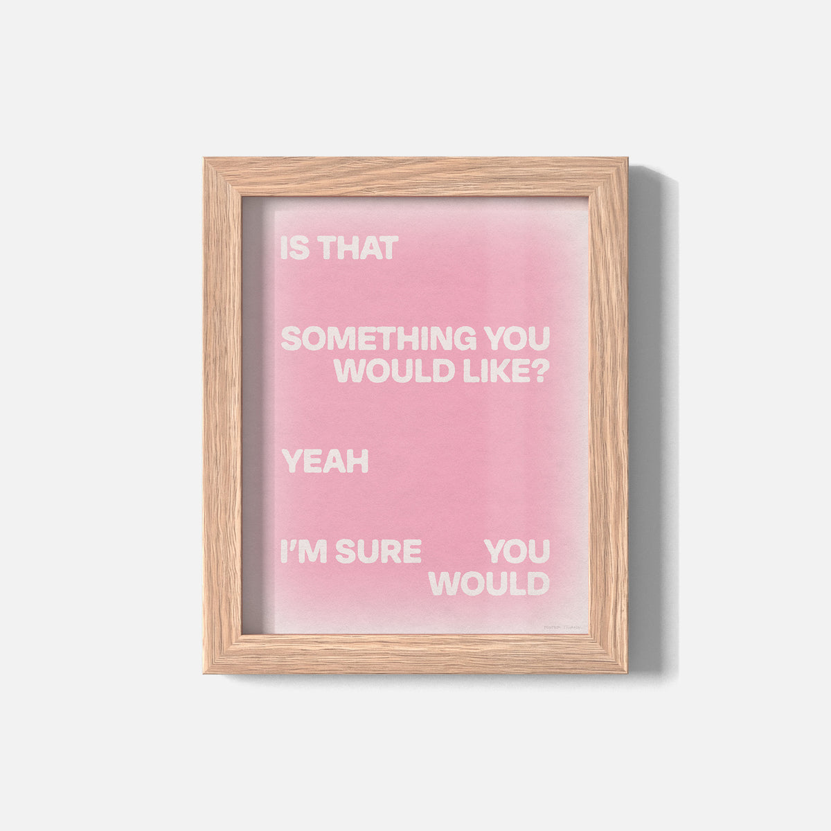 WOULD PRINT