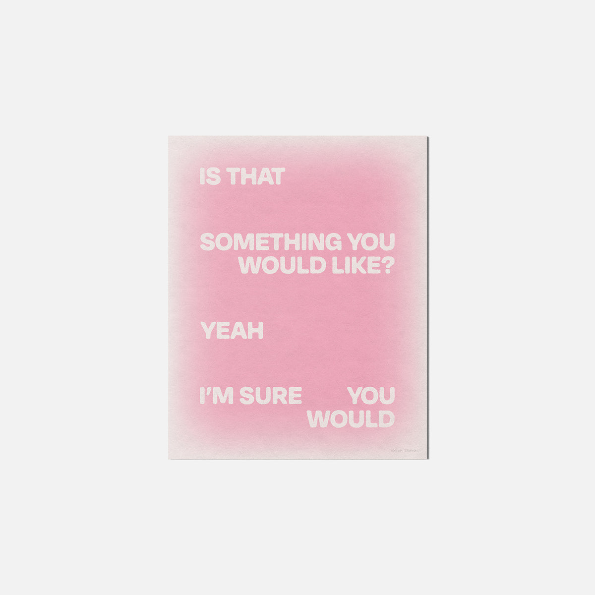 WOULD PRINT