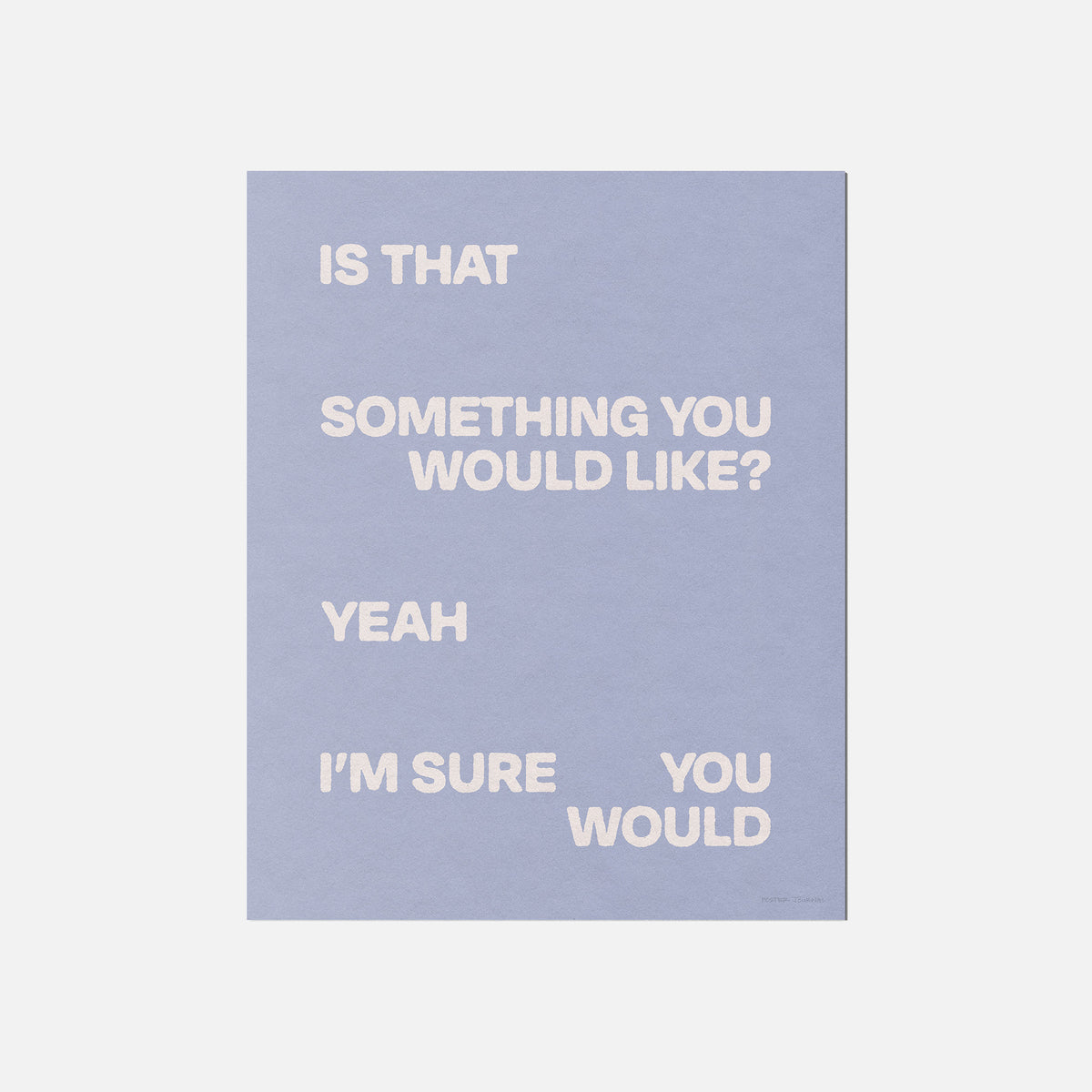 WOULD PRINT
