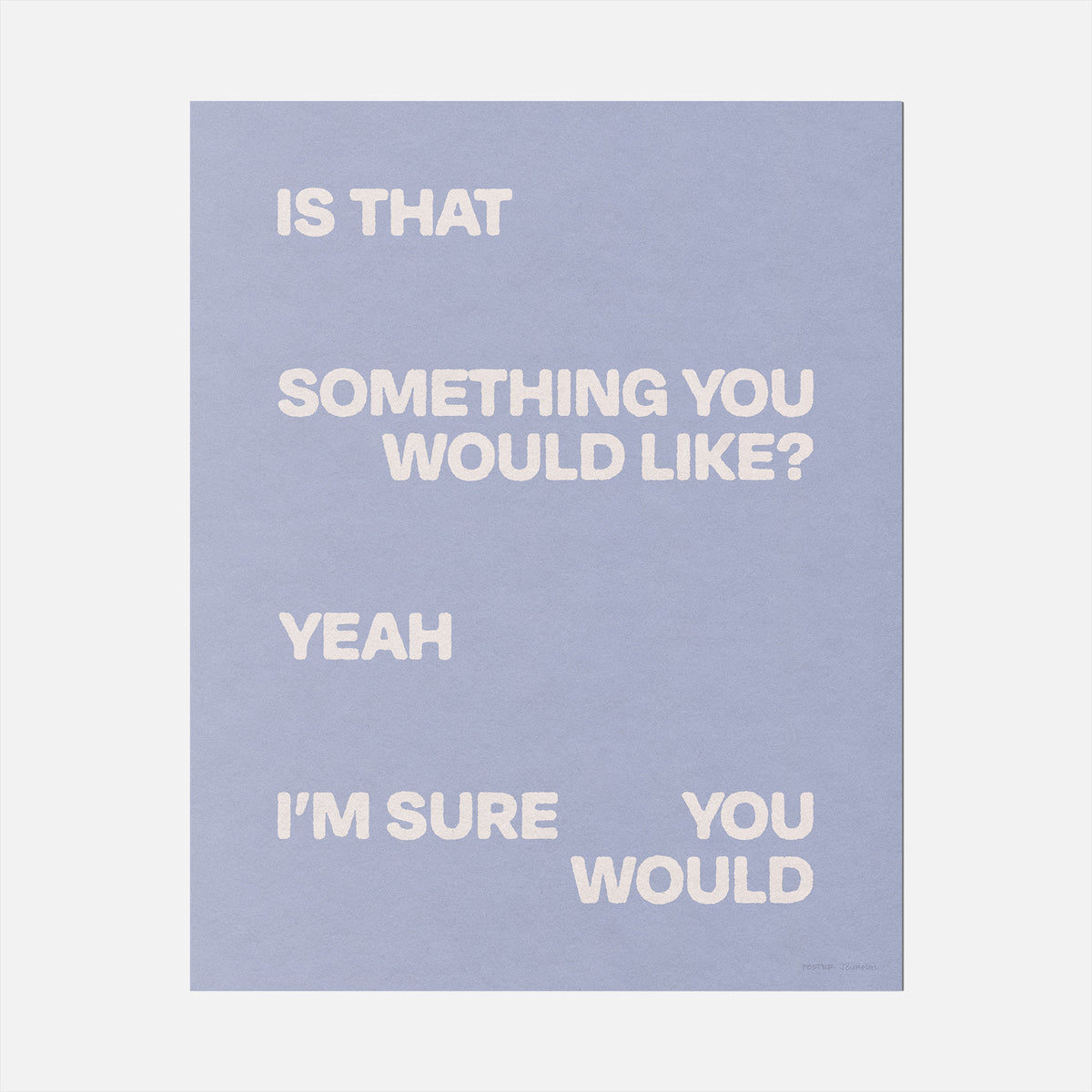 WOULD PRINT