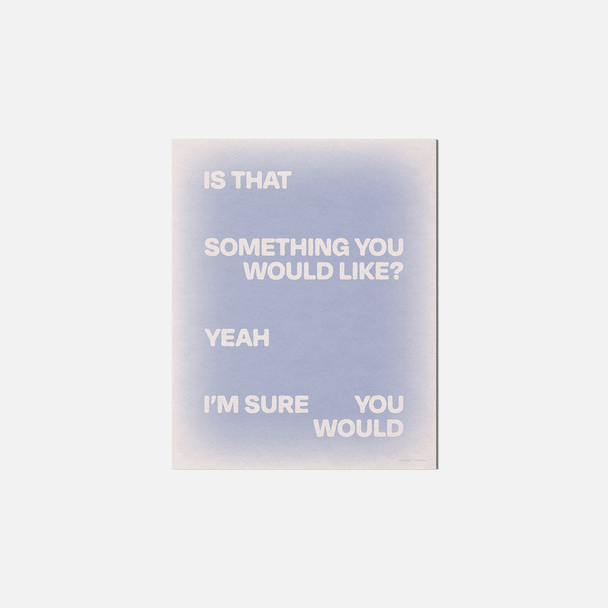 WOULD PRINT
