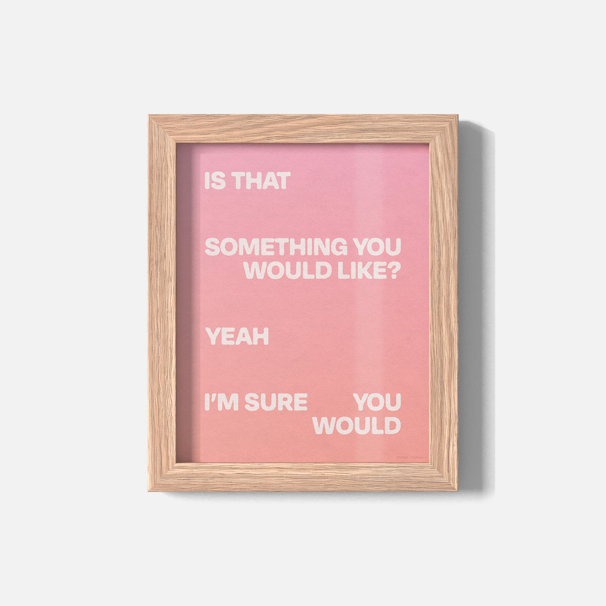 WOULD PRINT