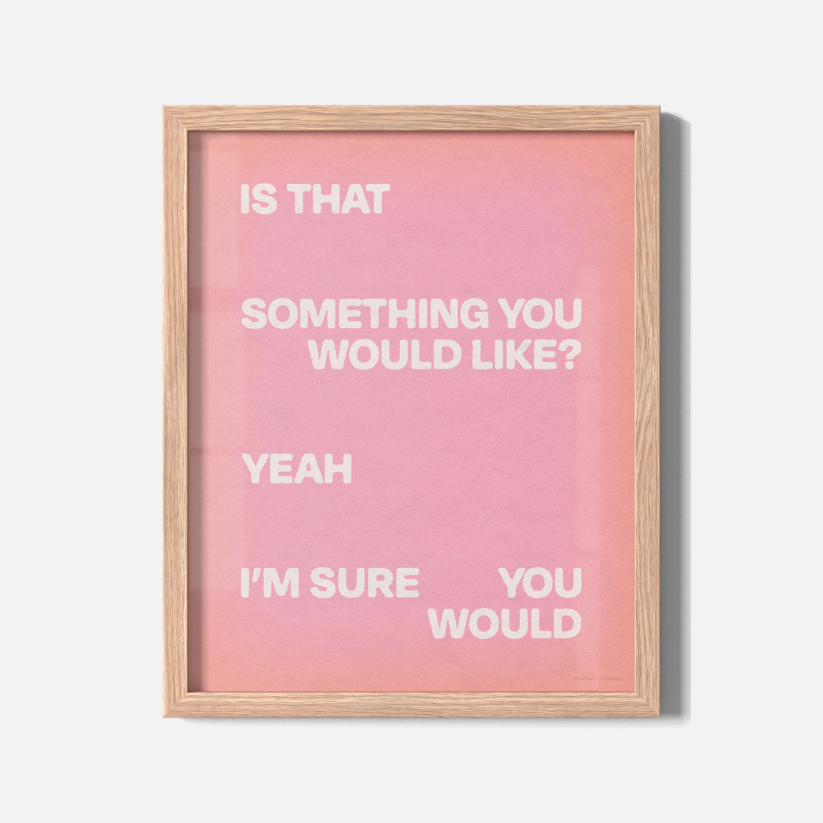 WOULD PRINT