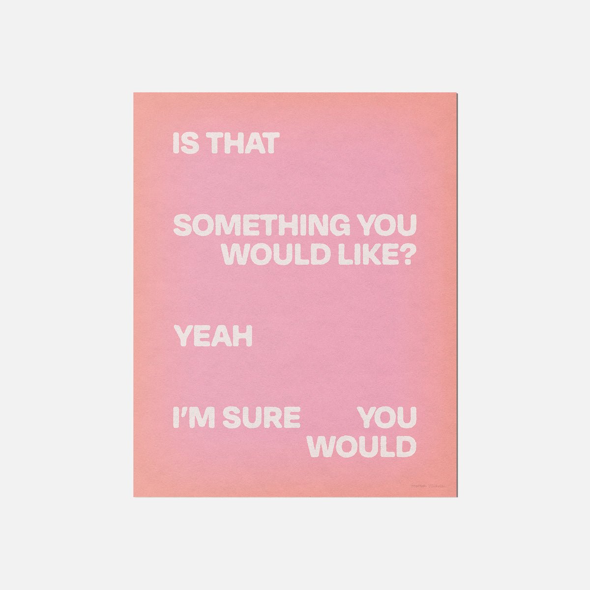 WOULD PRINT