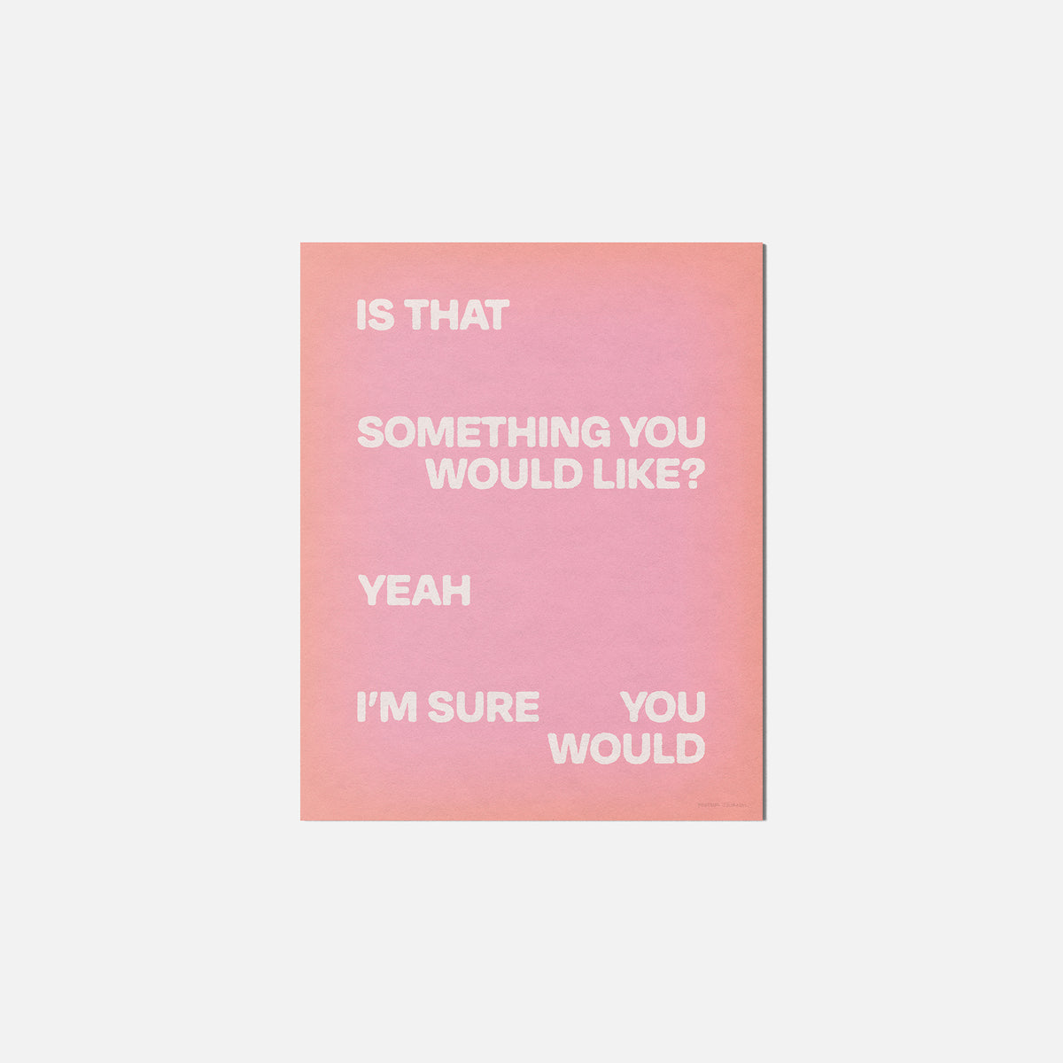 WOULD PRINT