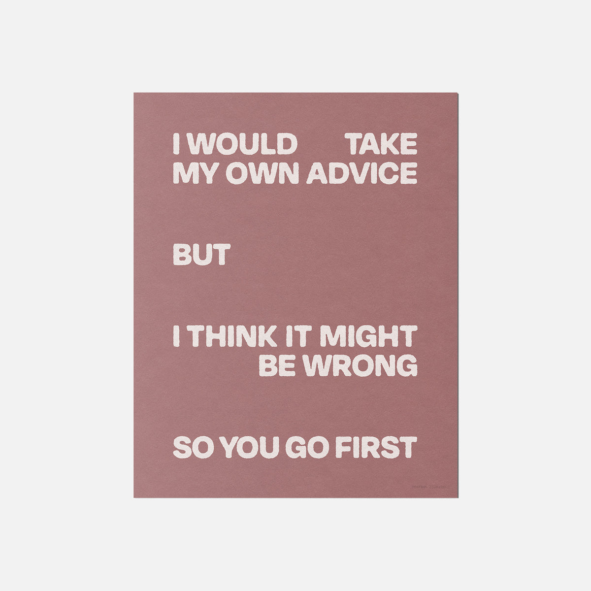 WRONG PRINT