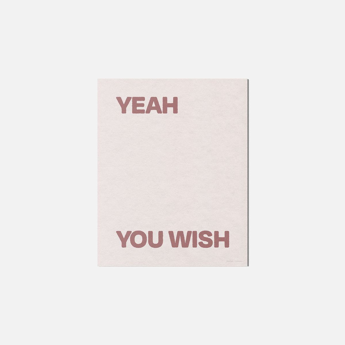 YOU WISH PRINT