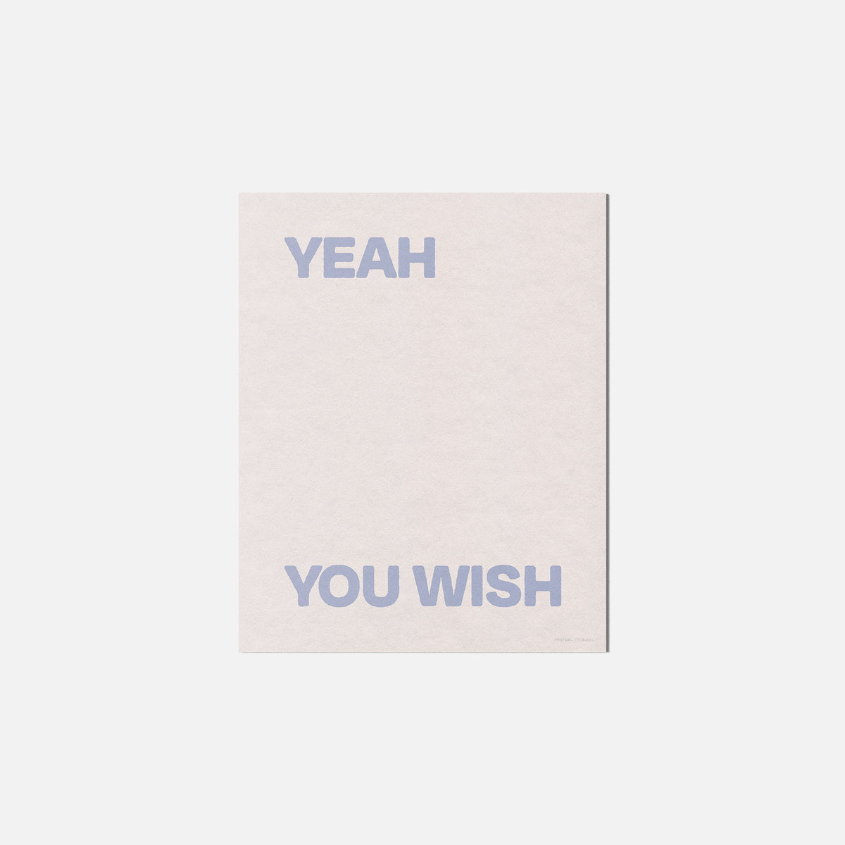 YOU WISH PRINT
