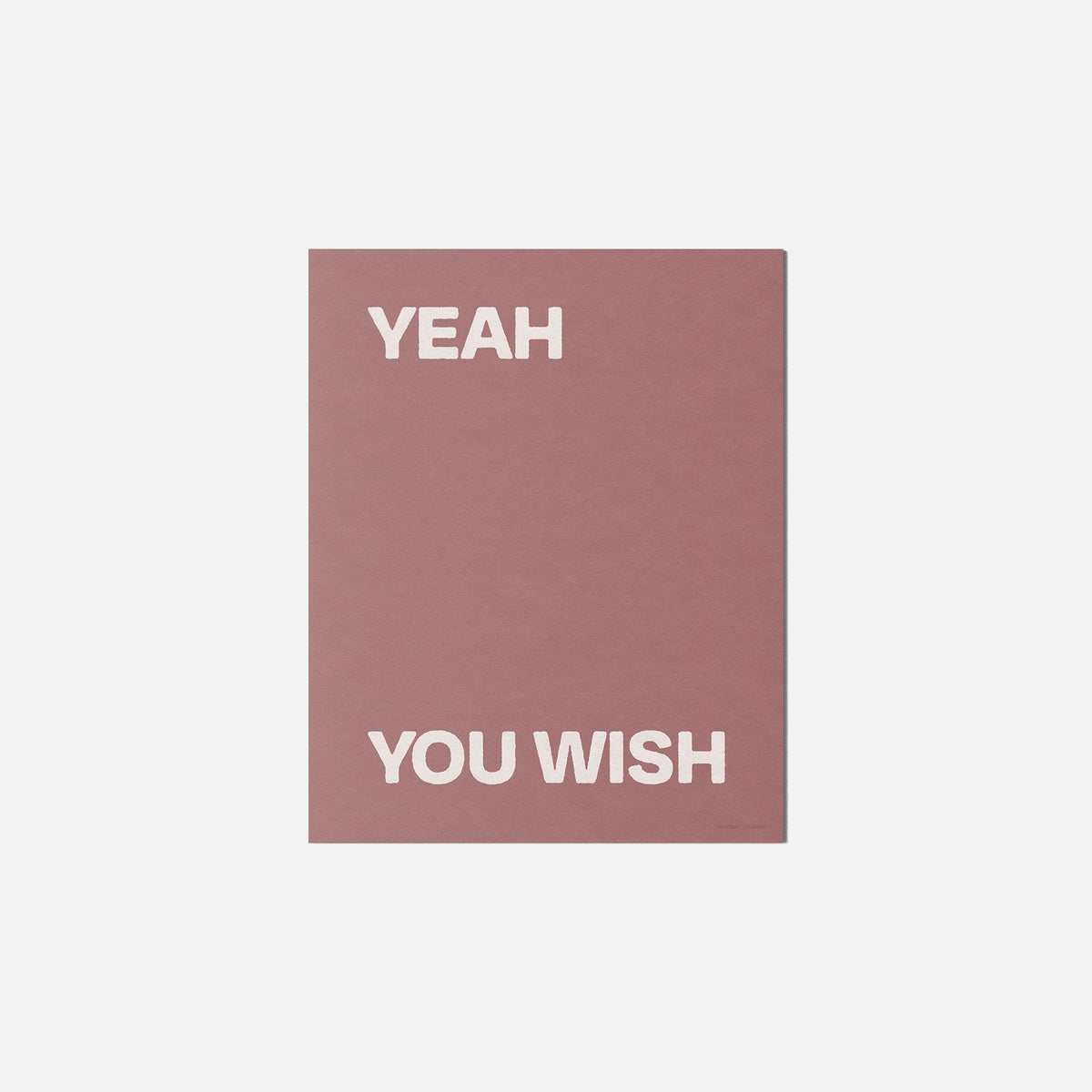 YOU WISH PRINT