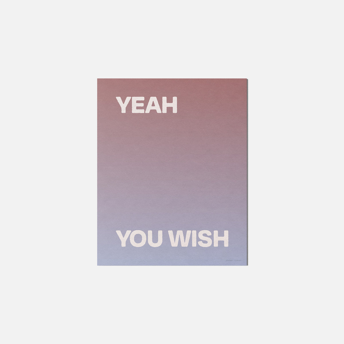 YOU WISH PRINT